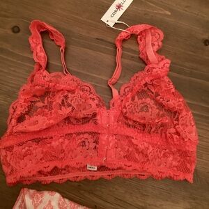 COSABELLA SIZE LARGE CORAL NEVER SAY NEVER HAPPIE BRALETTE NWT